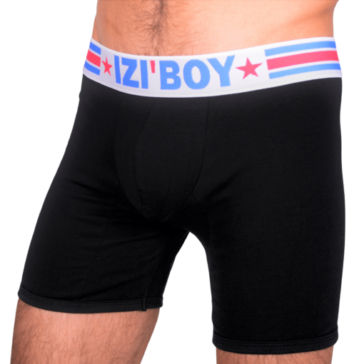 Boxer Long Push Up Uncut Boxer Noir
