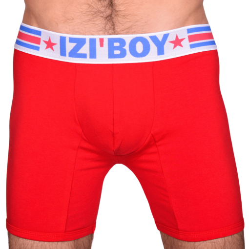 Boxer Long Push Up Uncut Boxer Rouge