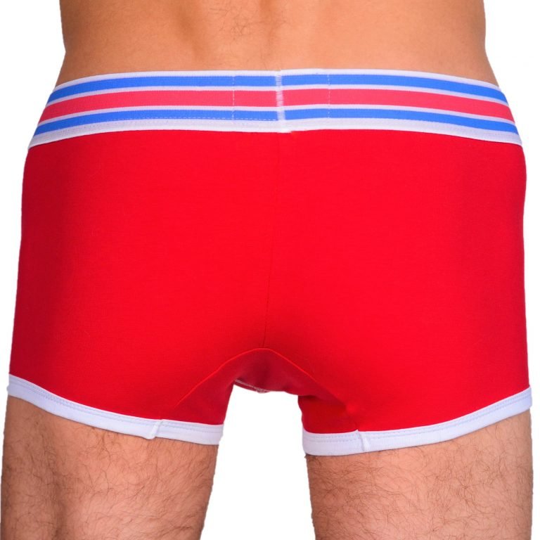 Boxer Push Up Avec Coque Amovible Rouge Pour Homme Izi Boy