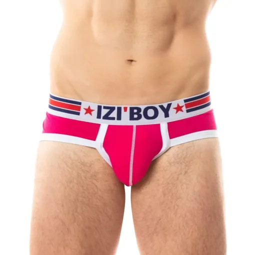 Slip rose push-up pour homme, combinant style et confort