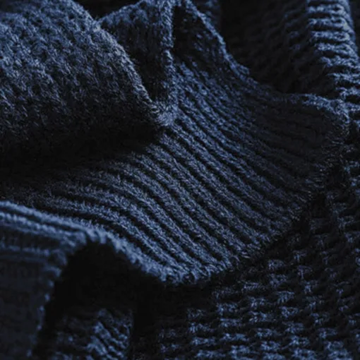 Alternative view of Écharpe Classique en Maille Gaufrée