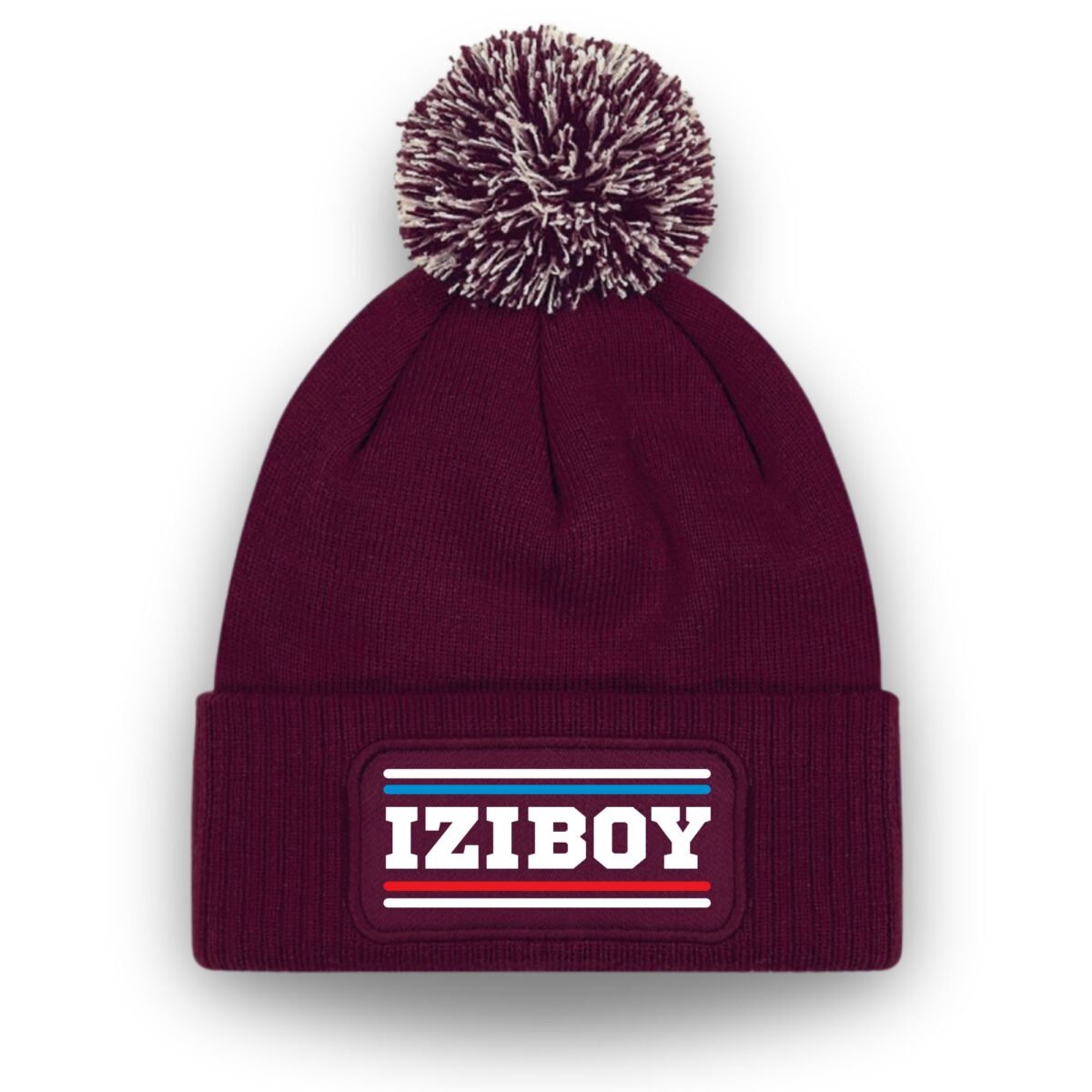 Bonnet bordeaux logoté iziboy 3 couleurs