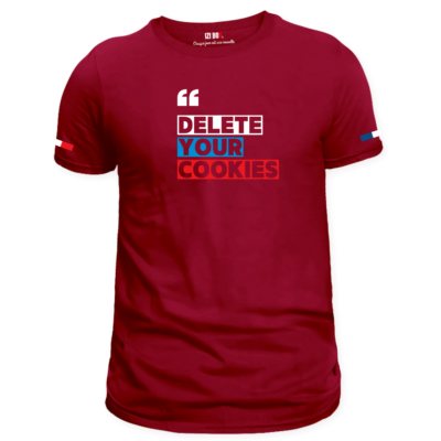 T-shirt delete your Cookies Bordeaux