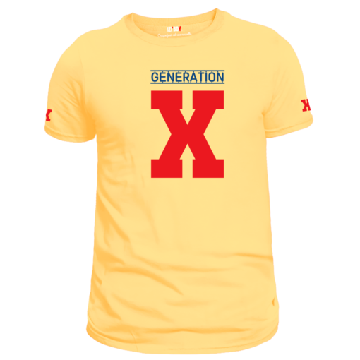 T-shirt Génération X jaune