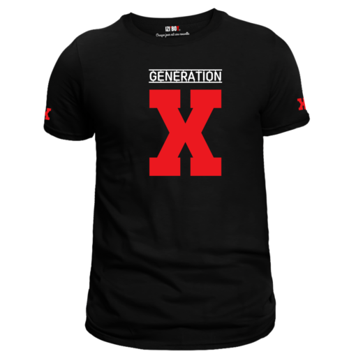 T-shirt Génération X noir