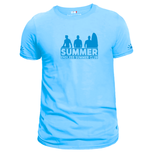 T-shirt Summer Club Bleu Ciel