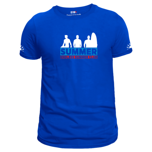 T-shirt Summer Club Bleu Royal