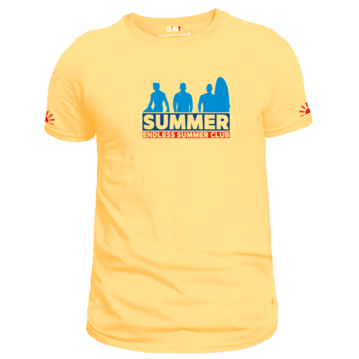 T-shirt Summer Club Jaune