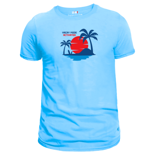 T-shirt Vacay Mode bleu ciel