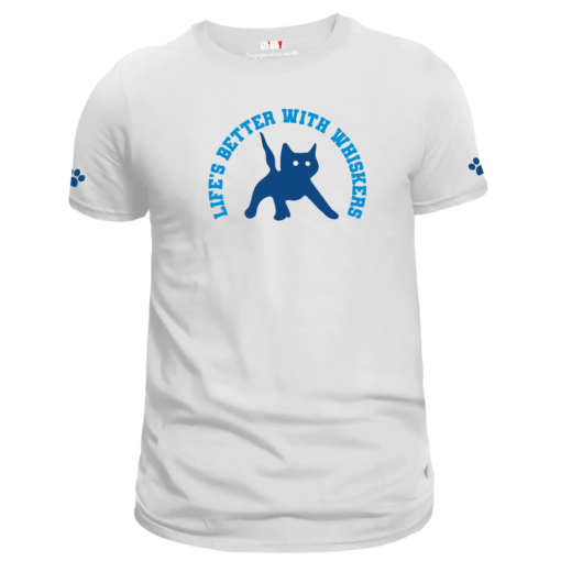 T-shirt cat blanc