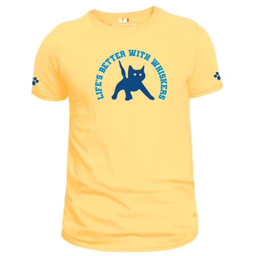 T-shirt cat jaune