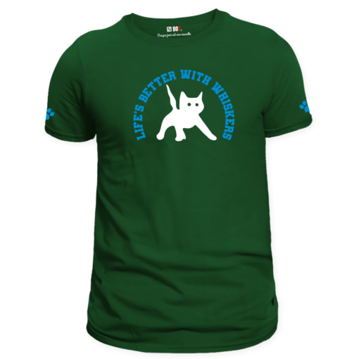 T-shirt cat vert forêt