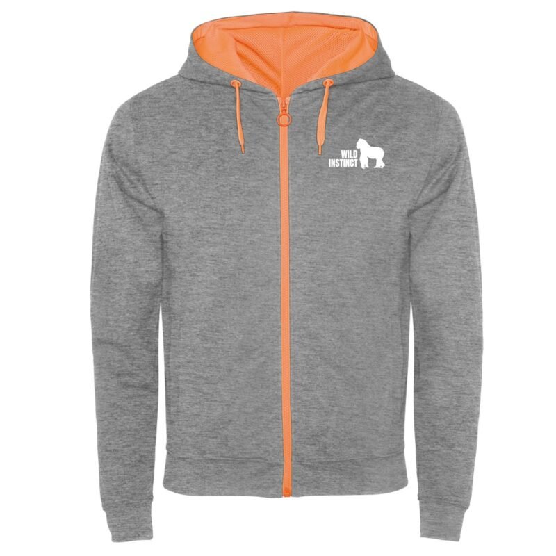 Sweat Zippé Wild Instinct gris