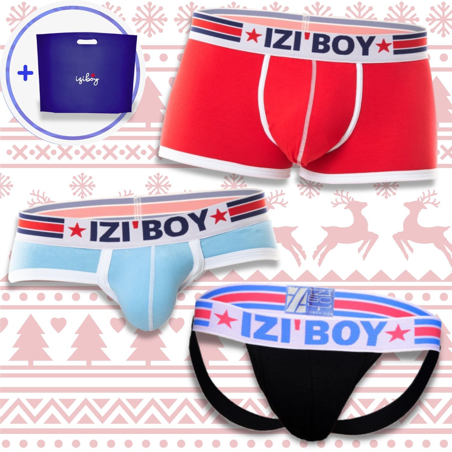 Slip + boxer + jock